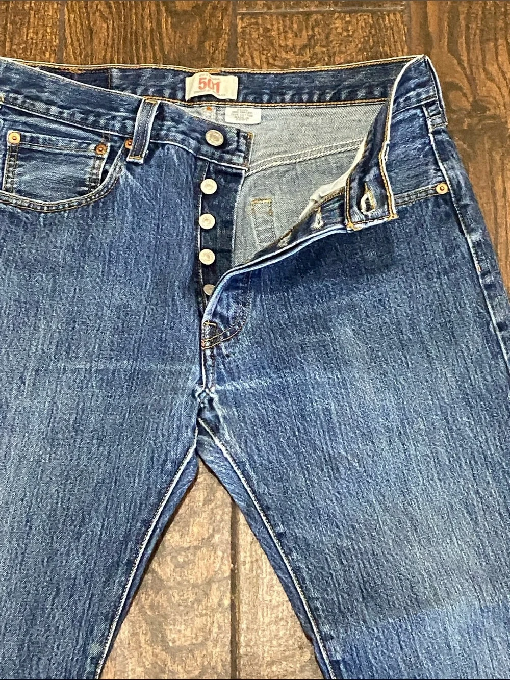 Levi's 501 Classic Men's Straight Jeans in Blue Denim Size W32 L29
